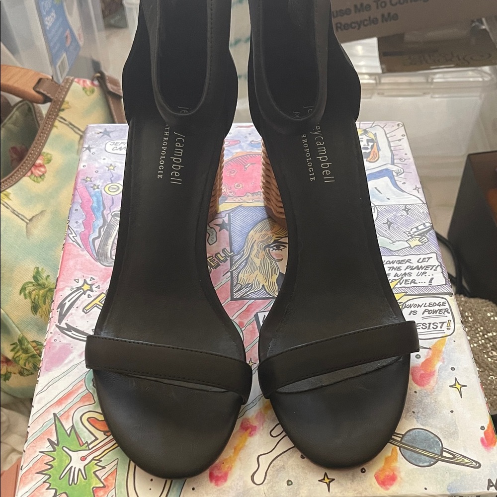 Jeffrey Campbell Black Heeled Sandals